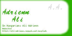 adrienn ali business card